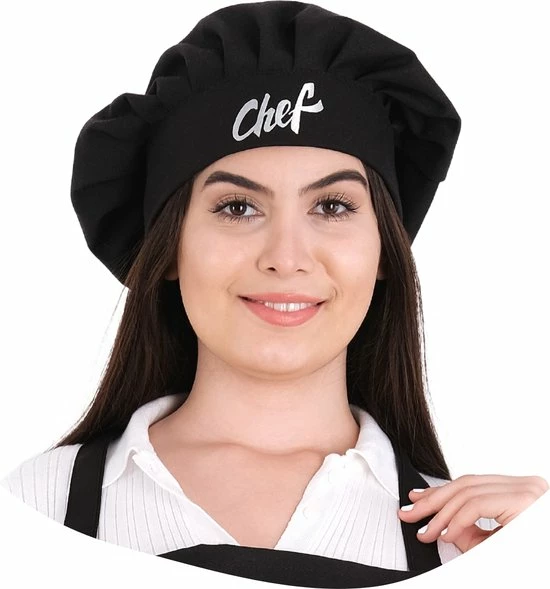 Gloednieuw π€© Merkloos Tavas Chef Koksmuts Met Tekst | Zwart π 1 Gloednieuw π€© Merkloos Tavas Chef Koksmuts Met Tekst | Zwart π