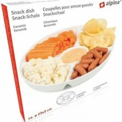 Korting 🌟 Alpina Kitchen & Home Alpina | Snackbord |23 Cm | Wit | Keramiek 🌟