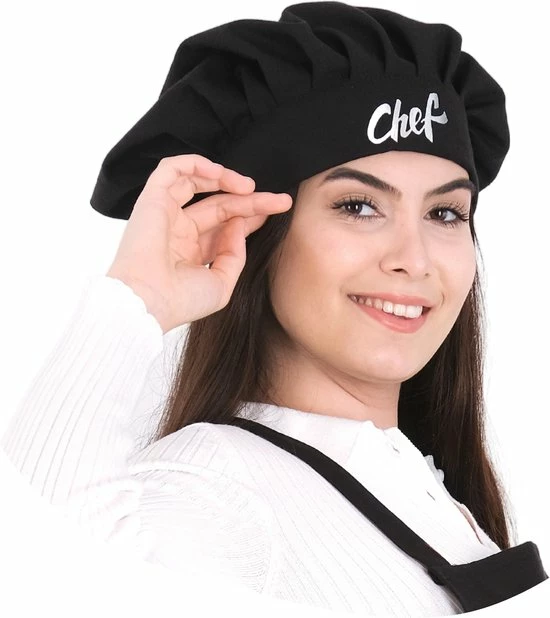 Gloednieuw π€© Merkloos Tavas Chef Koksmuts Met Tekst | Zwart π 3 Gloednieuw π€© Merkloos Tavas Chef Koksmuts Met Tekst | Zwart π - Afbeelding 3