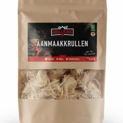Beste Pirce 🎁 GrillKing.nl GrillKing - Houtwol Aanmaakkrullen 40 Stuks 500gram FSC® - Aanmaakwokkels - Lange Brandduur ✔️