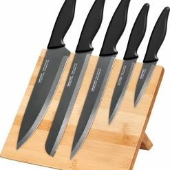 Coupon 🔔 Smile® Smile SNS-4 Messenset Met Magnetisch Blok - 5 Messen - Bamboe 😉 -T-fal winkle 550x628 1