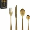 Kopen 💯 Mica Decorations Bestekset 4 Persoons - 16 Delig - Roestvrijstaal - Goud 🥰