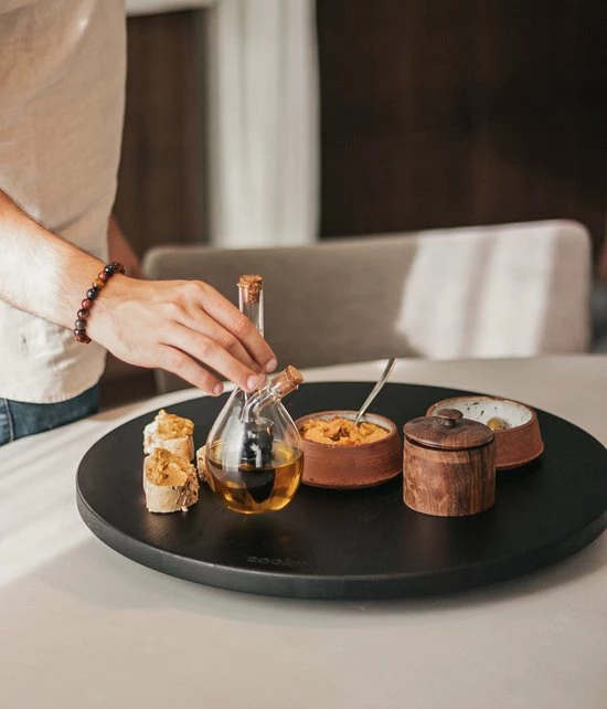 Beste Pirce π COOKX Keukenaccessoires COOKX - Eiken Draaiplateau S - Houten Serveerplateau - Matzwart - 40 Cm π― 4 Beste Pirce π COOKX Keukenaccessoires COOKX - Eiken Draaiplateau S - Houten Serveerplateau - Matzwart - 40 Cm π― - Afbeelding 4