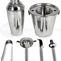 Beste Pirce 🤩 MDO Cocktailshaker - 6-delig - Cocktailshaker Set - 500ML - RVS 🔥 -T-fal winkle 550x650