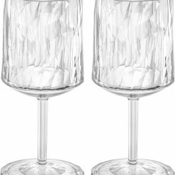 Flash-uitverkoop ⌛ Wijnglas, 0.2 L, Set Van 2, Organic, Transparant - Koziol | Club No. 9 🛒