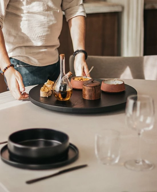 Beste Pirce π COOKX Keukenaccessoires COOKX - Eiken Draaiplateau S - Houten Serveerplateau - Matzwart - 40 Cm π― 6 Beste Pirce π COOKX Keukenaccessoires COOKX - Eiken Draaiplateau S - Houten Serveerplateau - Matzwart - 40 Cm π― - Afbeelding 6