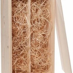 Beste deal 🤩 Wijnkistje.nl Wijnkist 2 Vaks Met Schuifdeksel - Inclusief Gratis Houtwol ✨