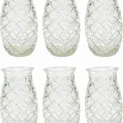 Beste Pirce ⭐ Merkloos Beker - Glas Ananas - 6 Stuks - Zomer - Cocktail -400ml ⌛ -T-fal winkle 550x679 2