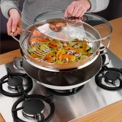 Goedkoop ✔️ WMF Macao Wadjan - 4-delig - Ø 36 Cm - RVS 💯 -T-fal winkle 550x731