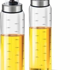 Nieuw ⌛ Tolussa Olijfolie Fles 500ML – Oliefles Glas Met Schenktuit – Anti-drup - Incl. Deksel ⌛