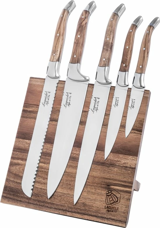 Hete verkoop π€© Laguiole Style De Vie Messenblok Luxury Line - 5-delig - Olijfhout π 1 Hete verkoop π€© Laguiole Style De Vie Messenblok Luxury Line - 5-delig - Olijfhout π