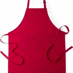 Uitgang 🎁 Happyshopper Keukenschort - Schorten - Keuken - Keukentextiel - Mannen - Vrouwen - Rood ✨