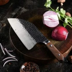 Beste Pirce 🎉 STORX Hakbijl - Slagersmes - BBQ - Handmade - Hak Mes - Mes - Mannen - Koken - BBQ Master - Roestvrij Staal - Stoer - Handgemaakt - Koksmes - CADEAU TIP! 🤩 -T-fal winkle 550x823